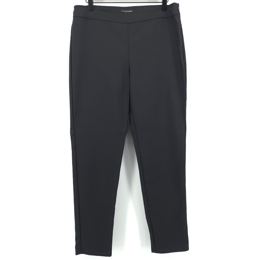 Eileen Fisher Womens Pants Slim Ankle 8 Black Tencel Lyocell Stretch F18DKA